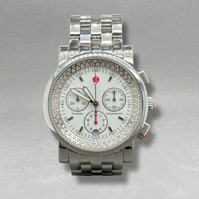 Estate Michele Sport Sail 0.46ctw Diamond Chronograph Quartz Watch - Walter Bauman Jewelers