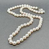 Estate Mikimoto 14K W Gold 18” 5.5 - 5.6mm Pearl Necklace - Walter Bauman Jewelers