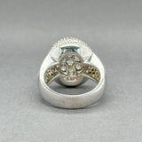 Estate Mouawad 18K W Gold 3.72ctw G - H/VS1 - 2 Diamond Rosette Ring - Walter Bauman Jewelers