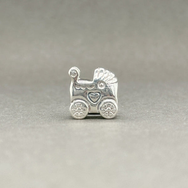Estate Pandora SS Baby Carriage Bead Charm - Walter Bauman Jewelers