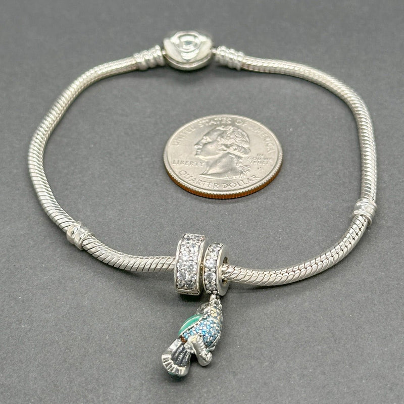 Estate Pandora SS CZ Parrot Bracelet - Walter Bauman Jewelers