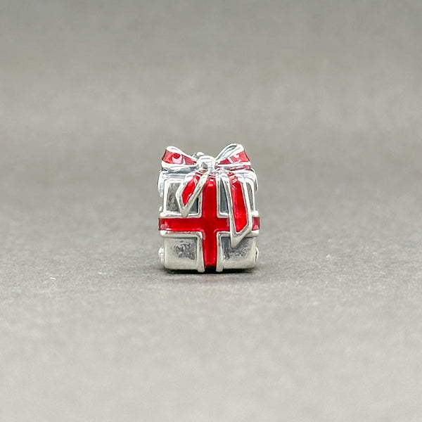 Estate Pandora SS Gift w. Red Bow Bead Charm - Walter Bauman Jewelers