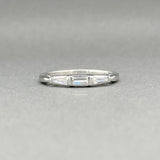 Estate Platinum 0.27ctw G/VS1 - SI1 Diamond Wedding Ring - Walter Bauman Jewelers