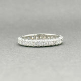 Estate Platinum 0.59ctw G - I/VS2 - SI1 Diamond Eternity Ring - Walter Bauman Jewelers