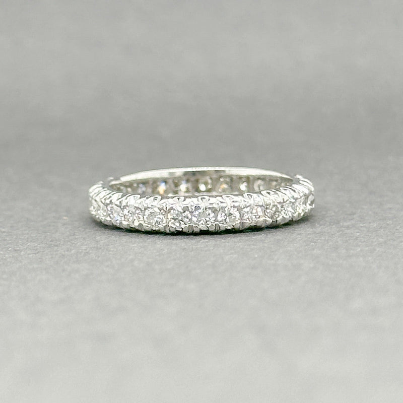 Estate Platinum 0.59ctw G - I/VS2 - SI1 Diamond Eternity Ring - Walter Bauman Jewelers