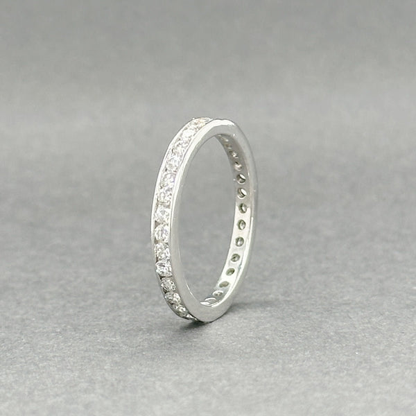 Estate Platinum 0.75ctw H/SI2 - I1 Diamond Eternity Ring - Walter Bauman Jewelers