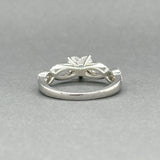 Estate Platinum 0.91ctw D - I/VVS1 - SI2 Heart Diamond Eng. Ring GIA - Walter Bauman Jewelers