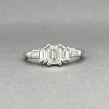 Estate Platinum 1.47ctw G - H/VS1 - SI1 Diamond Eng. Ring - Walter Bauman Jewelers