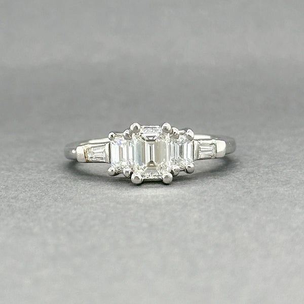 Estate Platinum 1.47ctw G - H/VS1 - SI1 Diamond Eng. Ring - Walter Bauman Jewelers