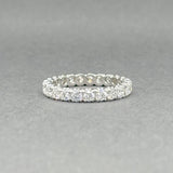 Estate Platinum 1.77ctw G - H/SI1 - 2 Diamond Eternity Ring - Walter Bauman Jewelers