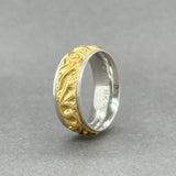 Estate Platinum 18K Filigree Wedding Ring - Walter Bauman Jewelers