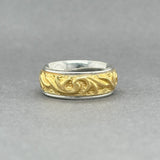 Estate Platinum 18K Filigree Wedding Ring - Walter Bauman Jewelers