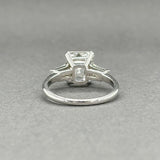 Estate Platinum 3.07ctw G - H/VS2 - SI1 Diamond Eng. Ring GIA - Walter Bauman Jewelers