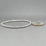 Estate Platinum Stretch Link Bracelet - Walter Bauman Jewelers