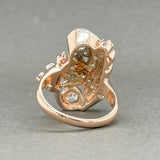 Estate Retro 14K TT Gold 1.58ctw G-H/VS2-SI2 Diamond & 0.24ctw Ruby Ring - Walter Bauman Jewelers