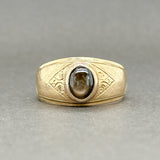 Estate Retro 14K Y Gold 0.71ct Black Star Sapphire Ring - Walter Bauman Jewelers