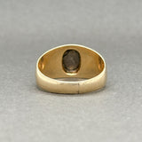 Estate Retro 14K Y Gold 0.71ct Black Star Sapphire Ring - Walter Bauman Jewelers