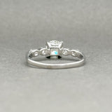Estate Retro Platinum 0.84ctw G-K/VS2-SI1 Diamond Engagement Ring - Walter Bauman Jewelers