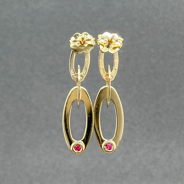 Estate Roberto Coin 18K Y Gold Chic & Shine Oval Link Earrings - Walter Bauman Jewelers