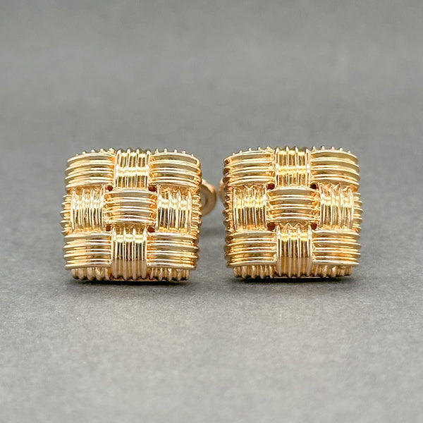 Estate Roberto Coin 18K Y Gold Cufflinks - Walter Bauman Jewelers