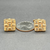 Estate Roberto Coin 18K Y Gold Cufflinks - Walter Bauman Jewelers