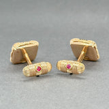 Estate Roberto Coin 18K Y Gold Cufflinks - Walter Bauman Jewelers