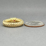 Estate Roberto Coin 18K Y Gold Primavera Flexi Ring - Walter Bauman Jewelers