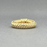 Estate Roberto Coin 18K Y Gold Primavera Flexi Ring - Walter Bauman Jewelers