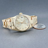 Estate Rolex 18 K Y Gold Datejust Men’s Automatic Watch ref#68278 - Walter Bauman Jewelers