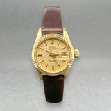 Estate Rolex Datejust 18K Y Gold Women’s Automatic Watch Ref#6917 - Walter Bauman Jewelers