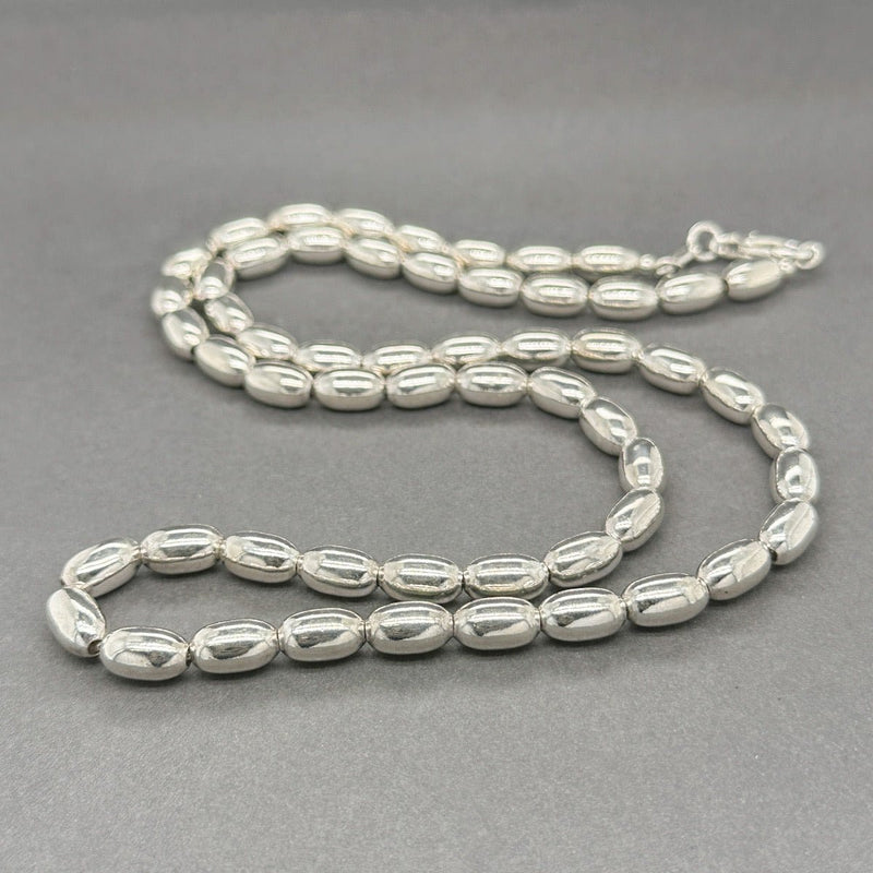 Estate SS 20” Beaded Necklace - Walter Bauman Jewelers