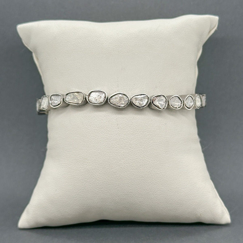 Estate SS 2.25ctw I - L/I1 - 3 Diamond Tennis Bracelet - Walter Bauman Jewelers