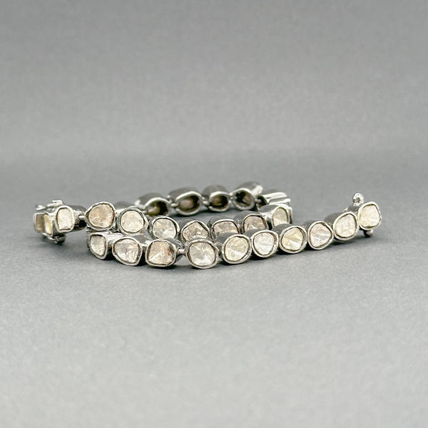 Estate SS 2.25ctw I - L/I1 - 3 Diamond Tennis Bracelet - Walter Bauman Jewelers