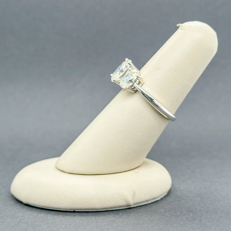 Estate SS 3 Oval CZ Promise Ring - Walter Bauman Jewelers