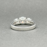 Estate SS CZ 3 Stone Promise Ring - Walter Bauman Jewelers