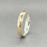 Estate SS Gold Overlay 4.28mm Ring - Walter Bauman Jewelers