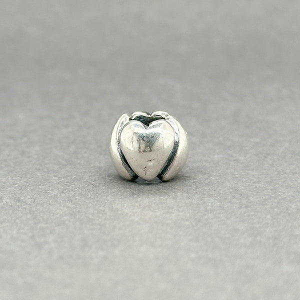 Estate SS Hearts Bead Charm - Walter Bauman Jewelers