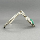 Estate SS Malachite Cuff Bracelet - Walter Bauman Jewelers