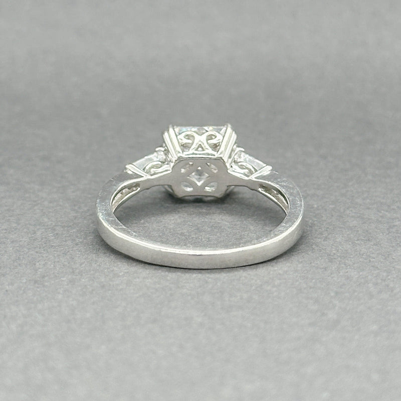 Estate SS Radiant Cut CZ Promise Ring - Walter Bauman Jewelers