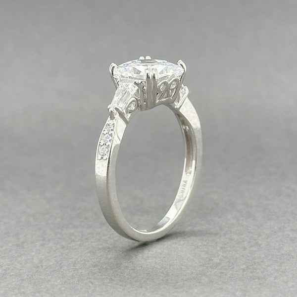 Estate SS Radiant Cut CZ Promise Ring - Walter Bauman Jewelers