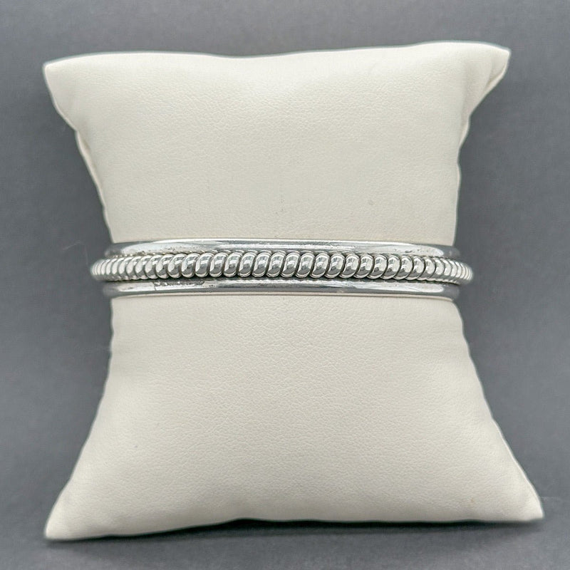 Estate SS Rope Cuff Bracelet - Walter Bauman Jewelers