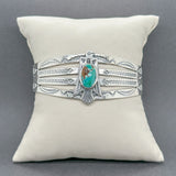 Estate SS Turquoise Eagle Cuff Bracelet - Walter Bauman Jewelers