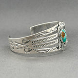 Estate SS Turquoise Eagle Cuff Bracelet - Walter Bauman Jewelers