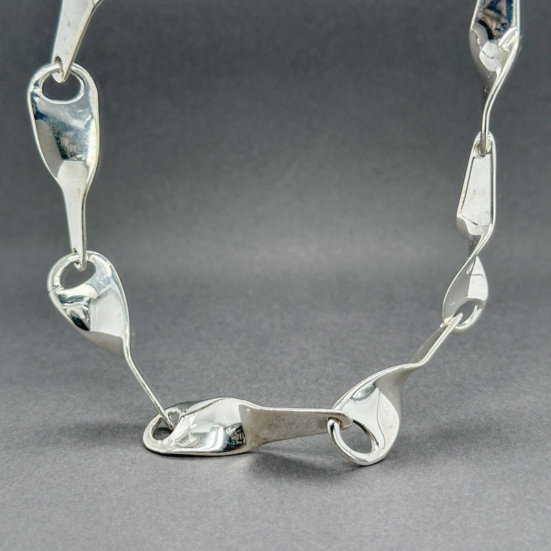 Estate SS Twisted Link 17” Necklace - Walter Bauman Jewelers