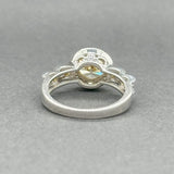 Estate SS Yellow CZ Promise Ring - Walter Bauman Jewelers