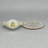 Estate SS Yellow CZ Promise Ring - Walter Bauman Jewelers