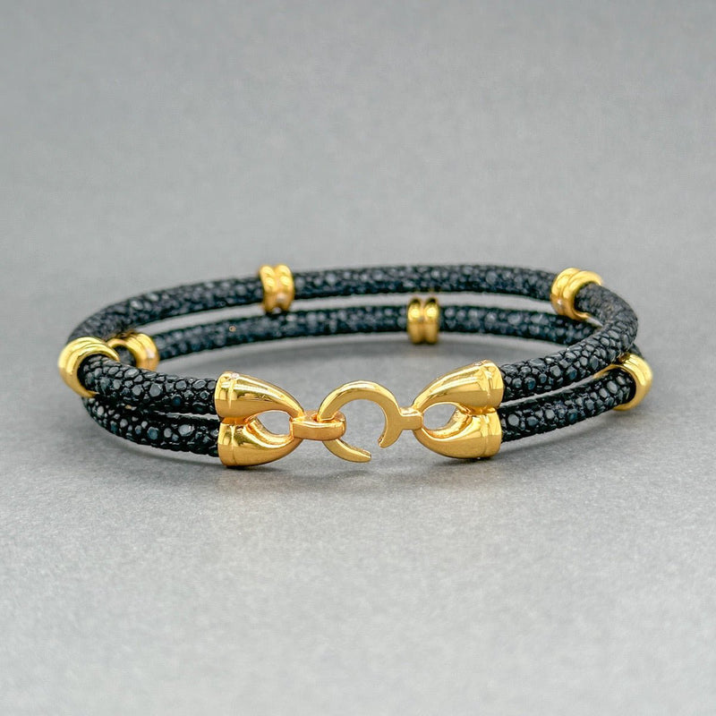 Estate StingHD YGP Black Stingray Bracelet - Walter Bauman Jewelers