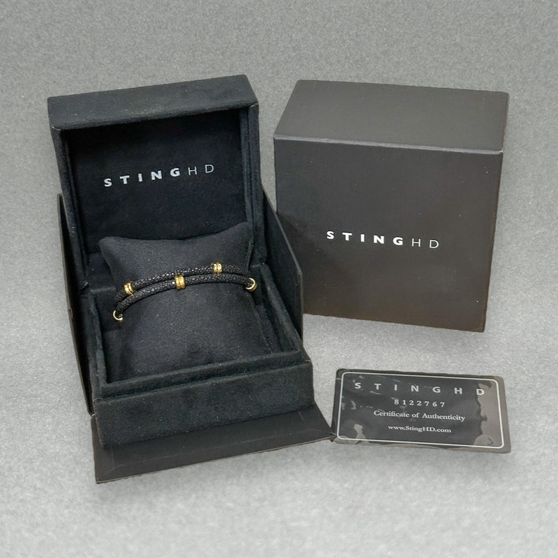 Estate StingHD YGP Black Stingray Bracelet - Walter Bauman Jewelers