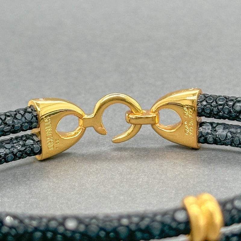 Estate StingHD YGP Black Stingray Bracelet - Walter Bauman Jewelers