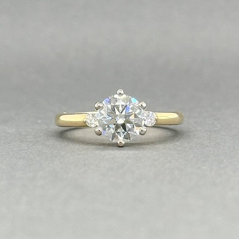 Estate Tacori 18K Y Gold 1.29ctw G - H/VS1 - SI1 Diamond Eng Ring GIA - Walter Bauman Jewelers